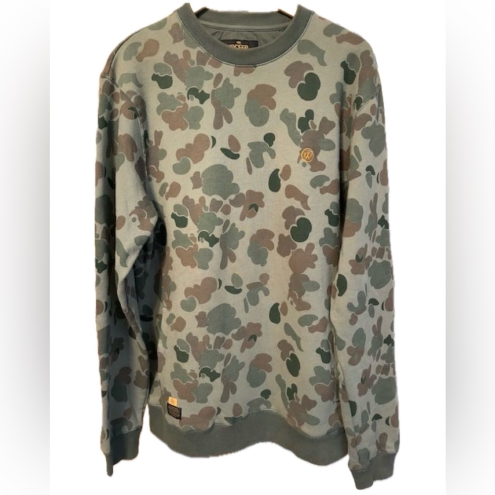 10.DEEP NEW YORK GREEN CAMO PULLOVER SIZE XL